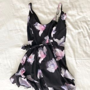 BEBE Mini Floral Wrap Dress - NEW Only Worn Once!